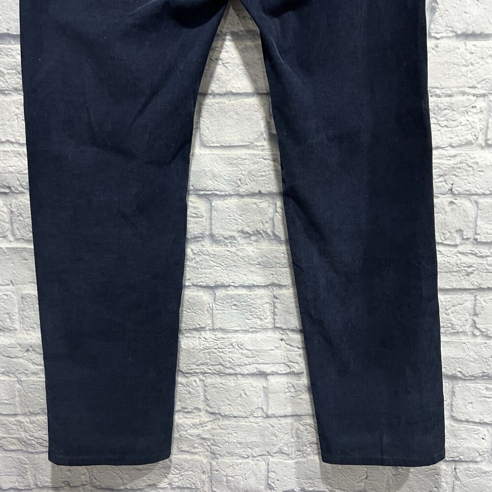 Brooks Brothers 346 Pants Men Blue Cotton Corduroy Chino Straight Leg Size 34X32 - Picture 7 of 12